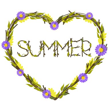 çiçekler ve metin yaz