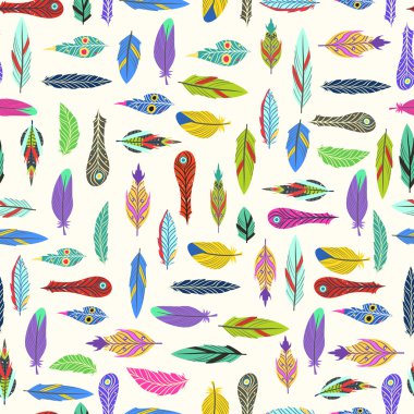 desen renkli tüyleri ile.