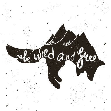 fox atlama ile el çekilmiş poster,