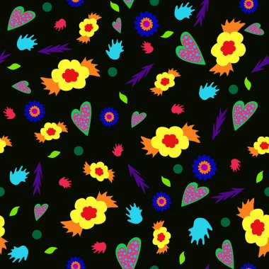 Çiçekli çiçek deseni,