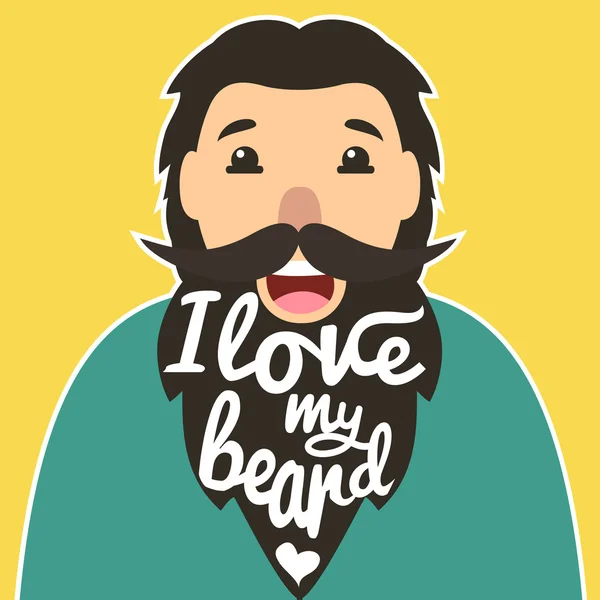 Bearded man 's head — стоковый вектор