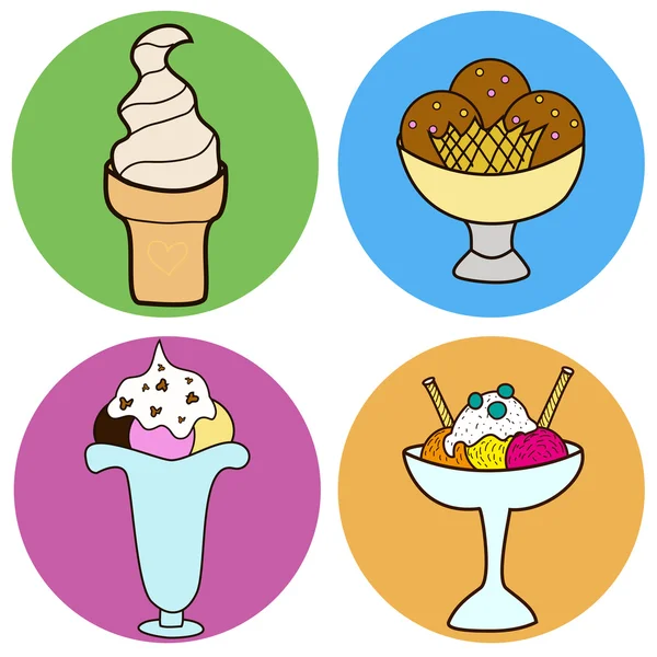 Set de helados — Archivo Imágenes Vectoriales
