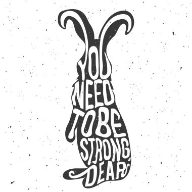 standing hare or rabbit