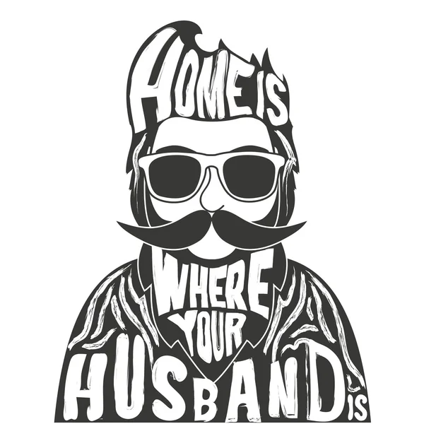 hipster greeting or postal card