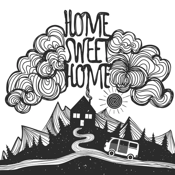 Home sweet home. — Stock Vector