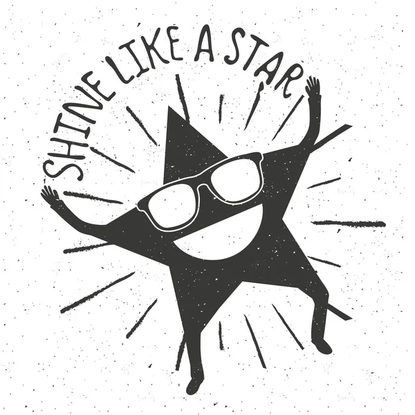 Shine like a star — Stock Vector