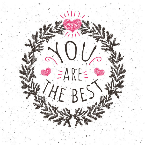 Romantic vector illustration