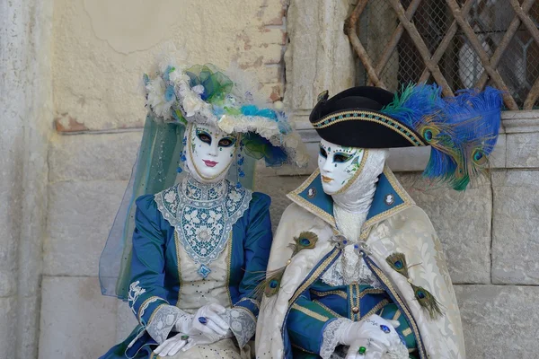 Venetië. Carnaval. Maskers. Kostuums. — Stockfoto