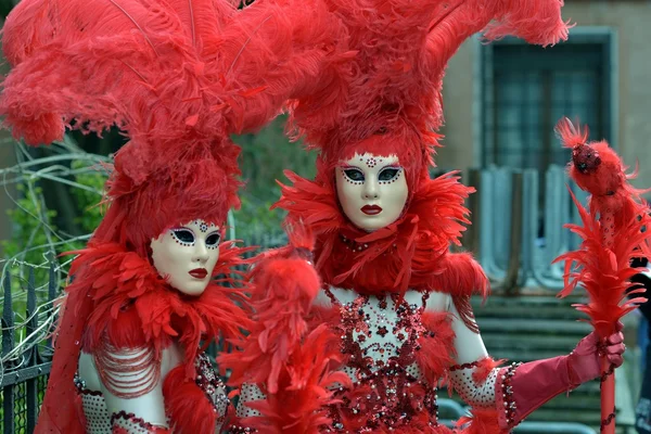 Venecia. Carnaval. Máscaras. Disfraces . —  Fotos de Stock