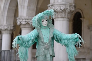 Venedik. Karnaval. Maskeler. Kostümleri