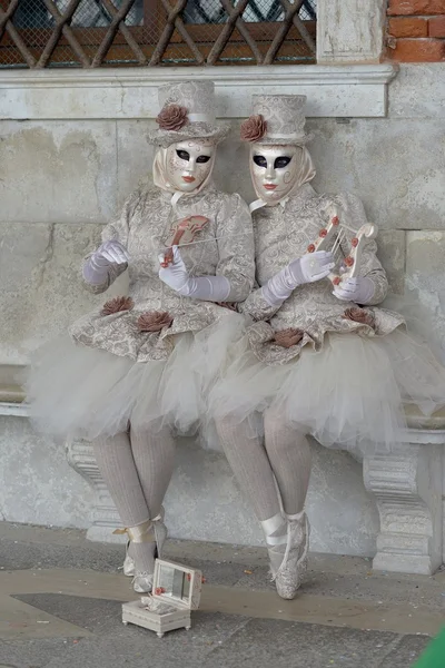 Venedik. Karnaval. Maskeler. Kostümleri