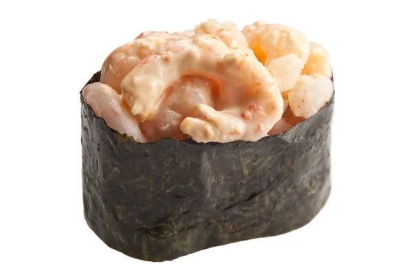 Sushi tradizionale sashimi su sfondo bianco — Foto Stock