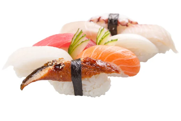Традиционные сашими суши на белом фоне Лицензионные Стоковые Фото