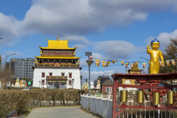 The Gandantegchinlen or Gandan Monastery is a Chinese style Tibetan Buddhist monastery in the Mongolian capital of Ulaanbaatar