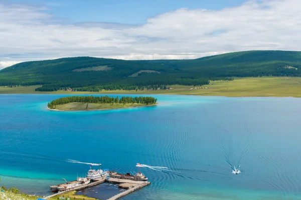 Hutan Dan Pegunungan Danau Khuvsgul Utara Mongolia — Stok Foto