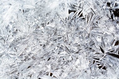 Şeffaf buz kristalleri dokusu kırılmış arka plan