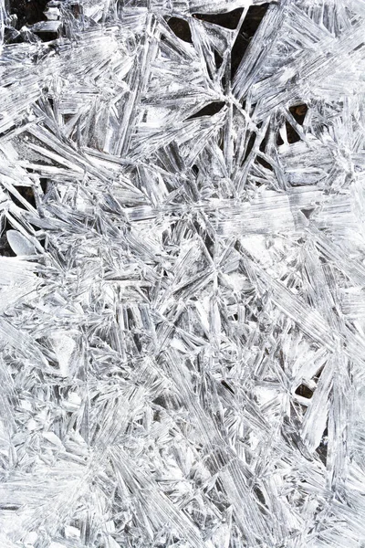 Transparent Ice Crystals Texture Cracked Background — Stock Photo, Image