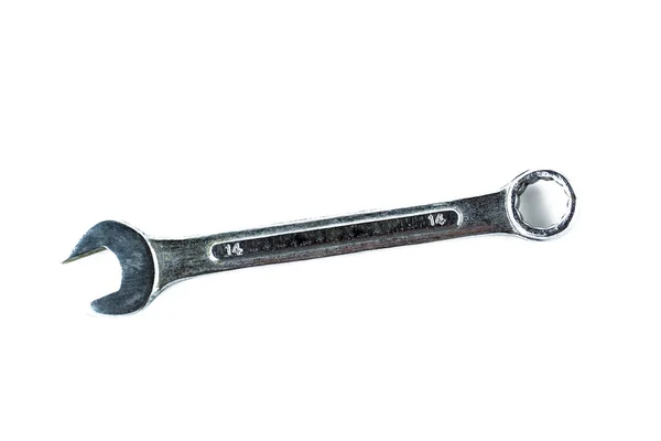 Wrench Spanner Isolated White Background — Stock Photo, Image