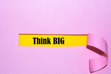 İlham verici motivasyon alıntısı. Büyük düşün..