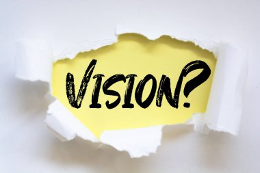 Vizyon Sorusunu gösteren not yazılıyor.