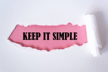 Basit tut, İş Konsepti