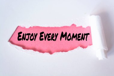 Metin işareti her anın tadını çıkar. 