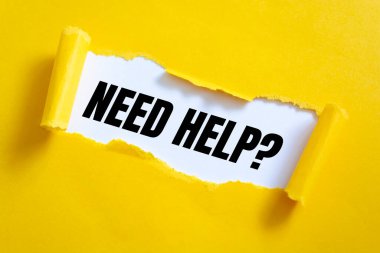 Yırtık kağıda yazılmış yardım sorusuna ihtiyacım var.