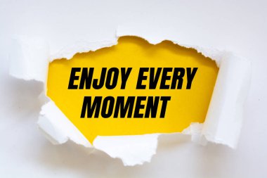 Metin işareti her anın tadını çıkar.