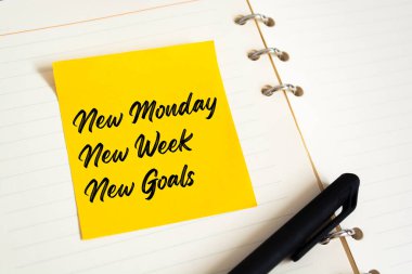 Motivasyon ve ilham verici alıntı - Yeni Pazartesi, Yeni Hafta, Yeni Hedef