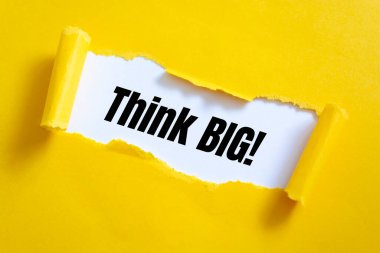 Metin işareti büyük düşün diyor..