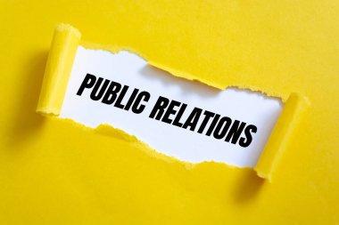 Halkla İlişkileri gösteren metin işareti