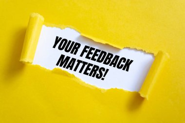 Geribildirim Özelliklerinizi gösteren metin işareti