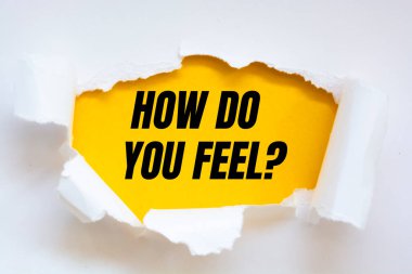 Nasıl hissettiğini gösteren metin işareti?