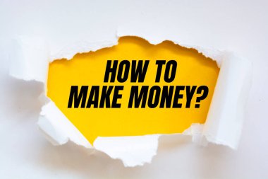 Nasıl para kazanılacağını gösteren metin işareti?