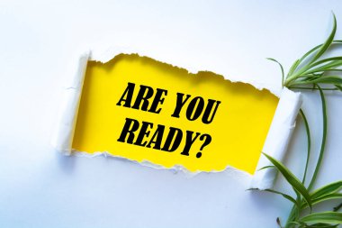 Metin işareti gösteriliyor Hazır mısınız?