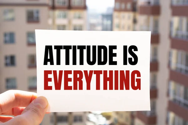 Text Sign Showing Attitude Everything — Stock Photo, Image