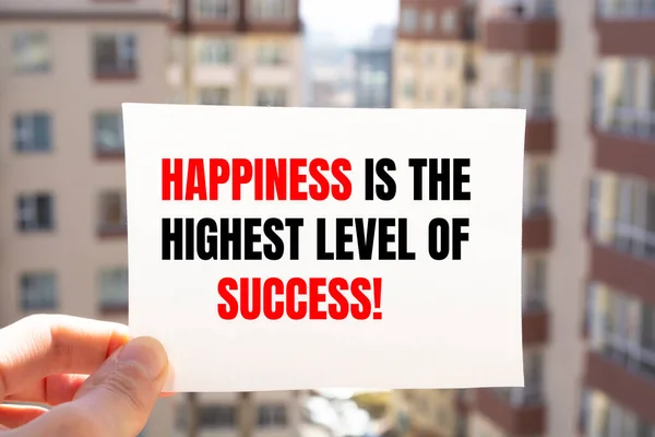 Щастя Найвищий Рівень Успіху — стокове фото