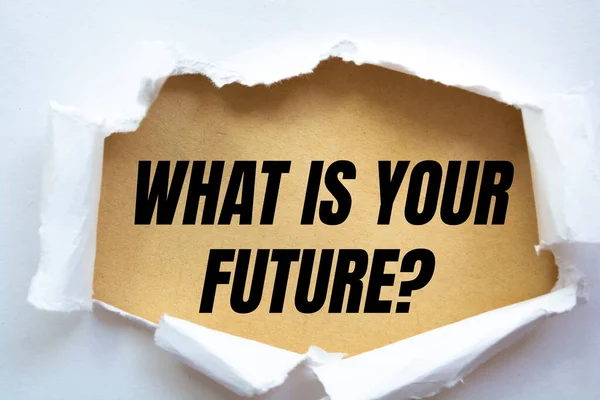 Writing Note Showing What Your Future Question — Foto de Stock