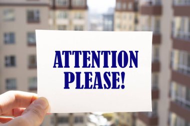 ATTİYON Lütfen 'i gösteren metin işareti