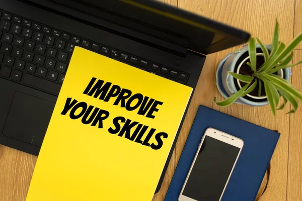 Text Sign Showing Improve Your Skills — 图库照片