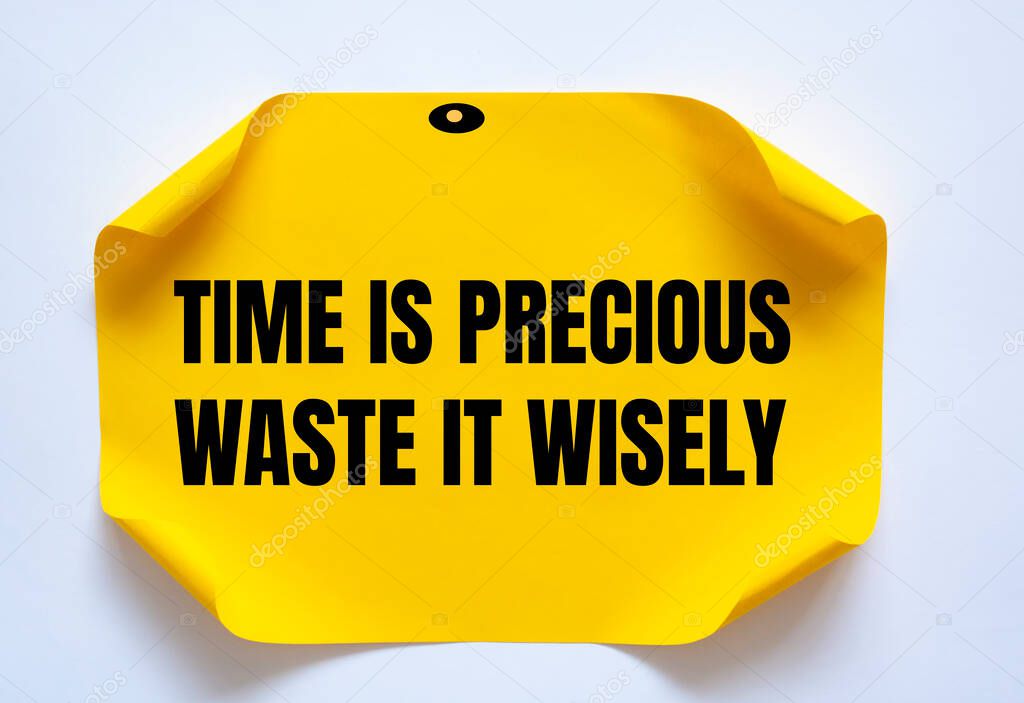 Time is precious. Waste it wisely.