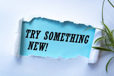 Metin işareti yeni bir şey dene