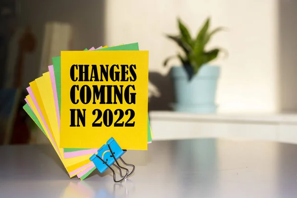 Metin işareti değişikliklerin 2022 'de geleceğini gösteriyor
