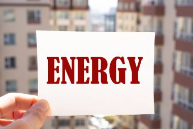 ENERGY kelime bulut, fitness, spor, sağlık konsepti