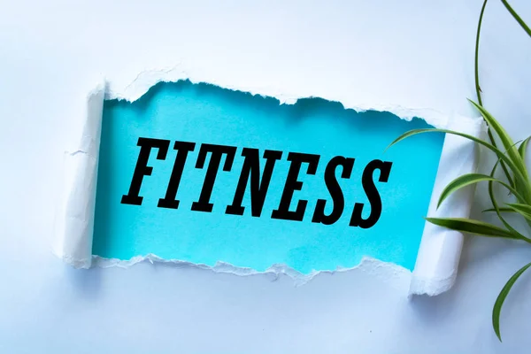 Fitness Kelime Bulut Spor Sağlık Konsepti — Stok fotoğraf