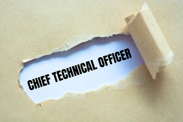 Text Sign Showing Chief Technical Officer Cto — Stock Photo, Image