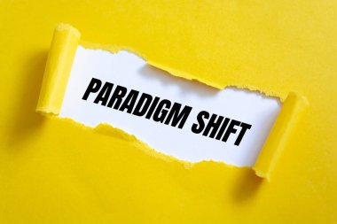 Paradigma Kapanışını gösteren metin işareti