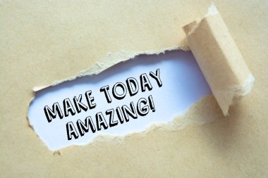 Make Today Amazing 'i gösteren metin işareti!