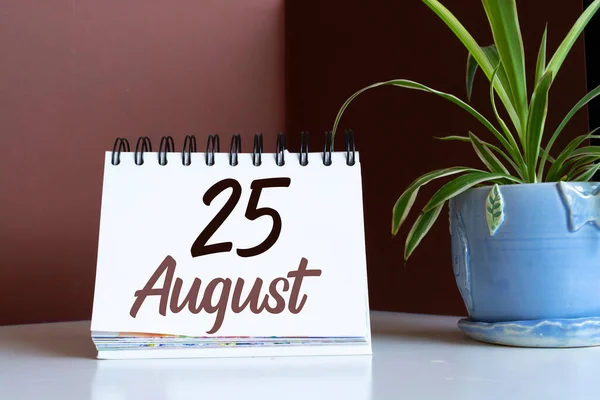 Agosto Dias Mês Data Calendário Mês Verão Conceito Dia Ano — Fotografia de Stock