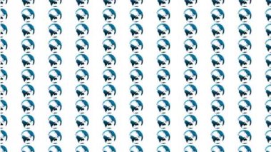 Grafik dünya küre dönen kılavuz